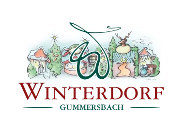 Logo von Winterdorf Gummersbach mit märchenhaften Wintermotiven.